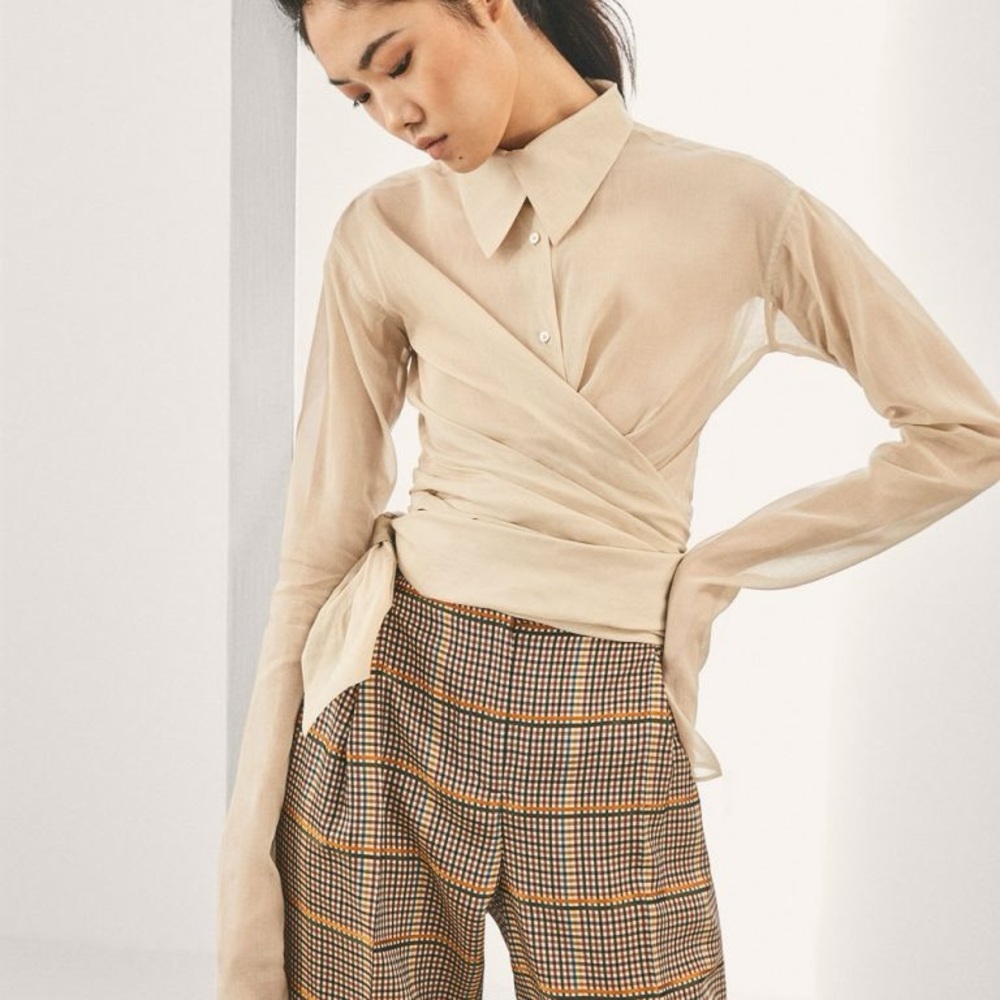 Massimo Dutti | Limited Edition Light Cream Top
